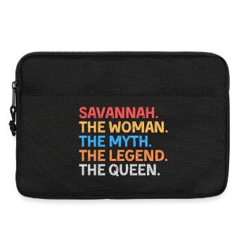 Savannah The Woman The Myth The Legend The Queen - Laptop bag 13" - black - Front