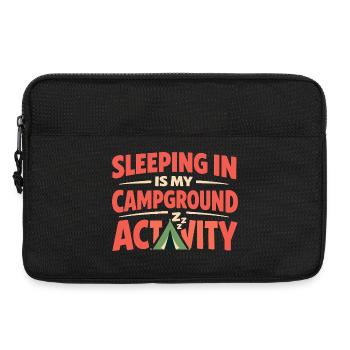 Camping Sleep In None - Laptop bag 13" - black - Front