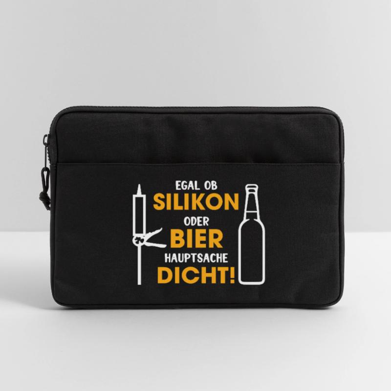 Silikon oder Bier – Hauptsache dicht Laptoptasche 13"