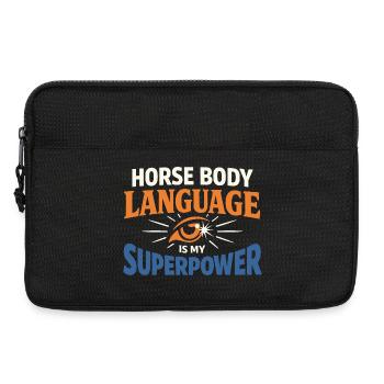 Horse Mood Humor Experienced Horse Owner - Laptop bag 13" - black - Front