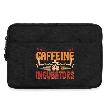 Infirmière en néonatologie Caféine et incubateurs - Sacoche pour ordinateur portable 13 pouces - noir - Devant
