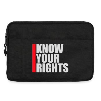 Know Your Rights Activism Justice Freedom - Laptop bag 13" - black - Front