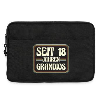 Anniversaire de 18 ans 18 ans - Sacoche pour ordinateur portable 13 pouces - noir - Devant