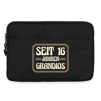 16 ans Anniversaire 16 Anniversaire - Sacoche pour ordinateur portable 13 pouces - noir - Devant