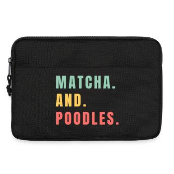 MATCHA UND PUDEL - Laptoptasche 13" - Schwarz - Vorne