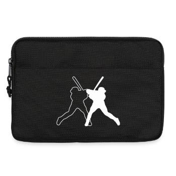 Baseball Ball Logo - Laptoptasche 13" - Schwarz - Vorne