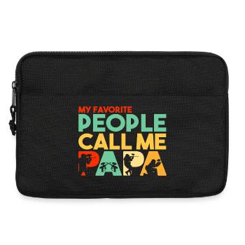 Paintball Papa Retro Hobbyist Silhouette Art - Laptoptasche 13" - Schwarz - Vorne