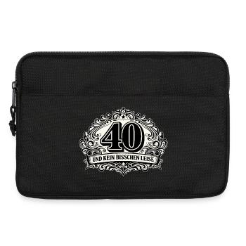 40 und kein bisschen leise - Laptoptasche 13" - Schwarz - Vorne