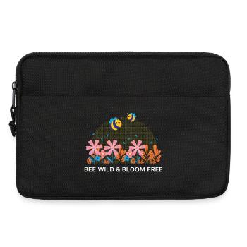 Bee Wild & Bloom Free – Diction Bee Flower - Sacoche pour ordinateur portable 13 pouces - noir - Devant