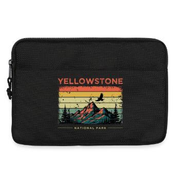 Yellowstone National Park Retro - Laptop bag 13" - black - Front
