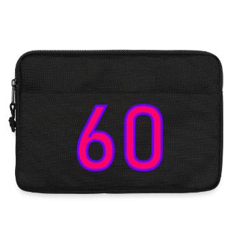 60. 60 ANS. 60e ANNIVERSAIRE. ANNIVERSAIRE 60 ANS. - Sacoche pour ordinateur portable 13 pouces - noir - Devant