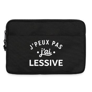 J’peux pas j’ai lessive - Sacoche pour ordinateur portable 13 pouces - noir - Devant