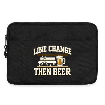 Beer League Hockey Funny Hockey Players Team Humor - Laptop bag 13" - black - Front