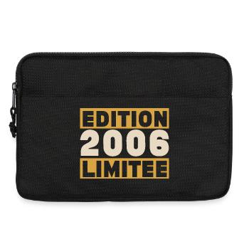 2006 20 ans Anniversaire Vintage Cadeau - Sacoche pour ordinateur portable 13 pouces - noir - Devant