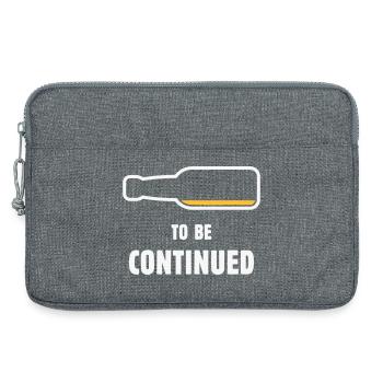 À suivre (Bier / Bierchen / NEG 2C) - Sacoche pour ordinateur portable 13 pouces - gris chiné - Devant