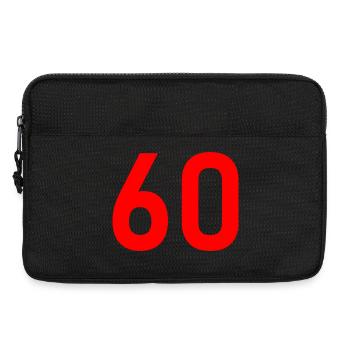 60. 60 JAHRE. 60-JÄHRIGES JUBILÄUM. 60. GEBURTSTAG. - Laptoptasche 13" - Schwarz - Vorne
