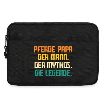 Reiten Papa Vater Pferdeliebhaber Reiterhof Pferde - Laptoptasche 13" - Schwarz - Vorne