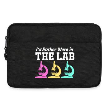 Laboratory Biology Chemistry Microscope Laboratory - Laptop bag 13" - black - Front