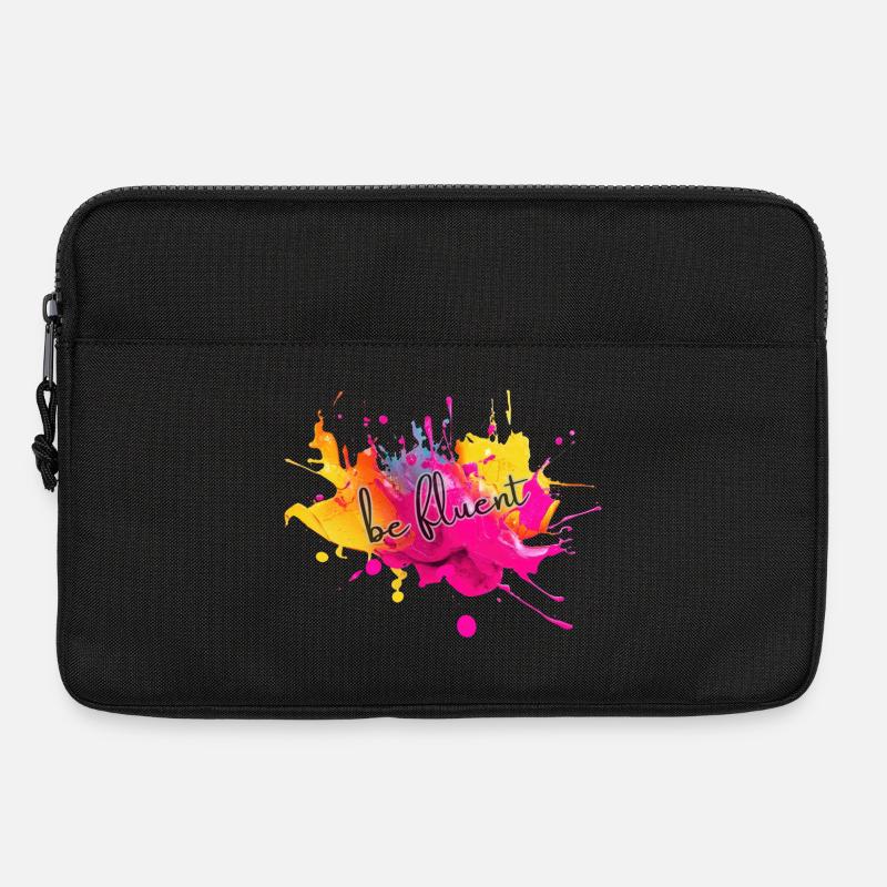 Be Fluent Color Splash - Laptoptasche 13" - Schwarz