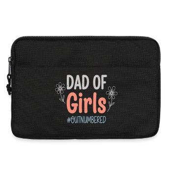Papa des filles en infériorité numérique Papa Shirt - Sacoche pour ordinateur portable 13 pouces - noir - Devant