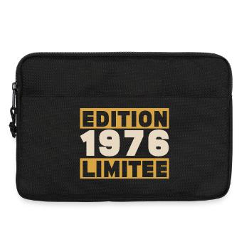 1976 50 ans Anniversaire Vintage Cadeau - Sacoche pour ordinateur portable 13 pouces - noir - Devant