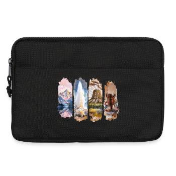 Wyoming Travel – Yellowstone & Wild West - Laptop bag 13" - black - Front