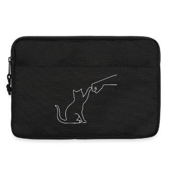 Cat Paw Funny - Laptop bag 13" - black - Front