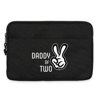 Daddy Of Two (Papa / Father / Victory / NEG 2C) - Laptop bag 13" - black - Front