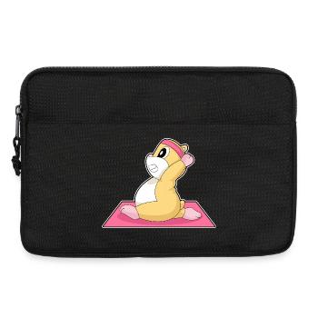 Hamster Yoga Fitness Gymnastik - Laptoptasche 13" - Schwarz - Vorne