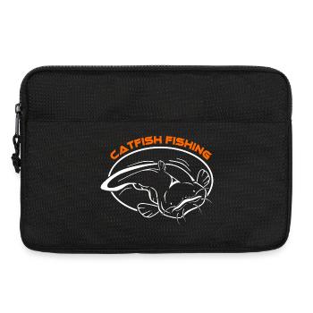 Fische_002_catfish_fishing - Sacoche pour ordinateur portable 13 pouces - noir - Devant