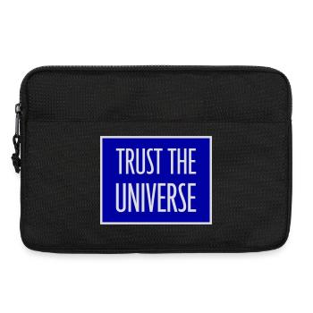 Trust The Universe Spirituell Universum Zitat Logo - Laptoptasche 13" - Schwarz - Vorne