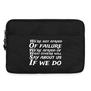 Citation de Fearless Over Opinions - Sacoche pour ordinateur portable 13 pouces - noir - Devant