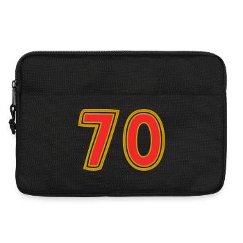 70. 70 ANS. 70e ANNIVERSAIRE. ANNIVERSAIRE 70 ANS. - Sacoche pour ordinateur portable 13 pouces - noir - Devant