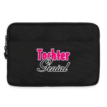 Tochter Genial Geschenk - Laptoptasche 13" - Schwarz - Vorne