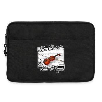 Be classic with Music - Laptop bag 13" - black - Front
