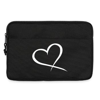 Amour de conception de coeur - Sacoche pour ordinateur portable 13 pouces - noir - Devant