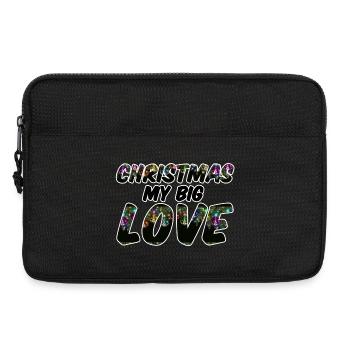 Christmas Love Weihnachten Spruch Geschenk - Laptoptasche 13" - Schwarz - Vorne