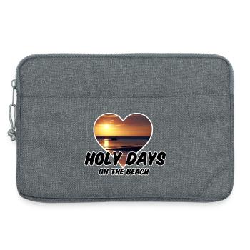 Strand Beach Holiday Ferien Urlaub Geschenk Reise - Laptoptasche 13" - Grau meliert - Vorne