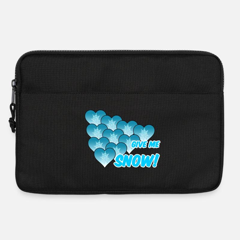 Snow Winter Schnee Schnee - Laptoptasche 13" - Schwarz