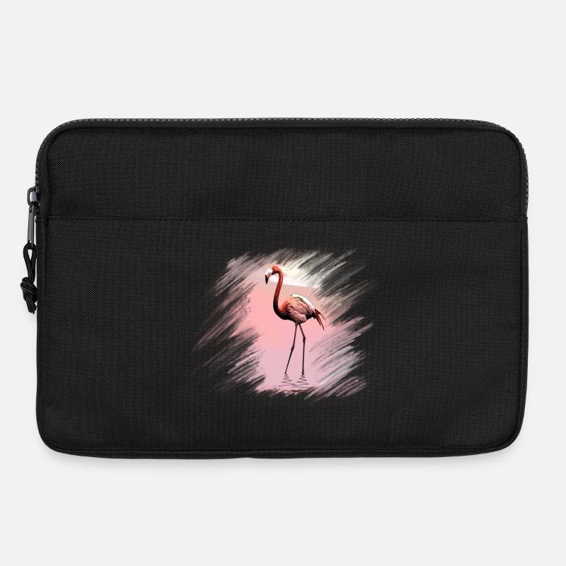 Flamingo - Laptoptasche 13" - Schwarz