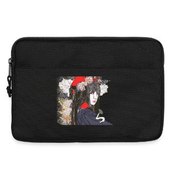 japanese mafia portrait - Laptop bag 13" - black - Front