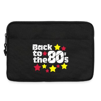 Fête des années 80, chemise amusante, retour aux années 80.. (25) - Sacoche pour ordinateur portable 13 pouces - noir - Devant