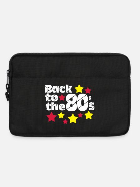 80er Party,Fun Shirt,Back to the 80s..(25) - Laptoptasche 13" - Schwarz