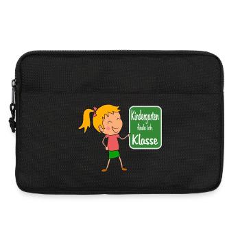 Kindergarten - Laptoptasche 13" - Schwarz - Vorne