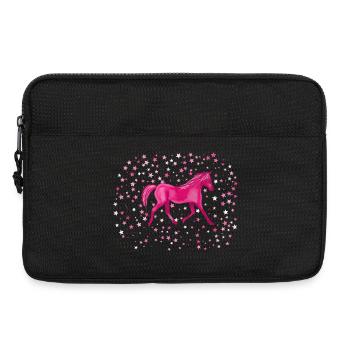 Pony stars - Laptop bag 13" - black - Front