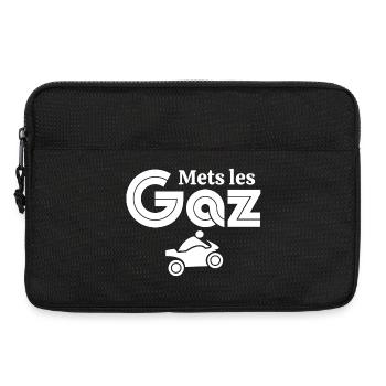 moto, fan de moto, motard - Sacoche pour ordinateur portable 13 pouces - noir - Devant