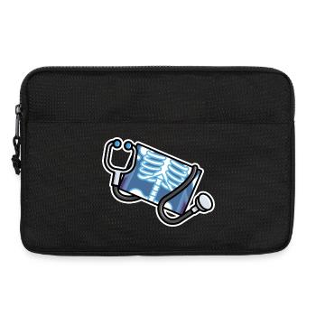 Logo Radiologie Manip Radiologe Radiologie - Laptoptasche 13" - Schwarz - Vorne