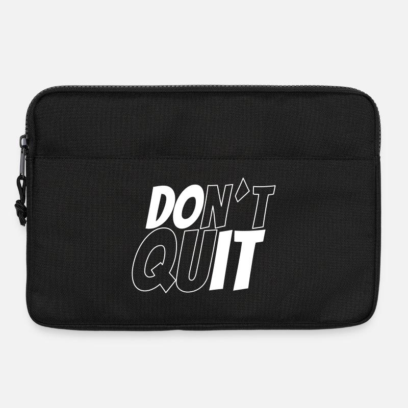 dont´t quit vs do it - Laptoptasche 13" - Schwarz