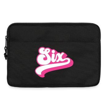 Six 6th Birthday For Girls 6 Years Old - Laptop bag 13" - black - Front