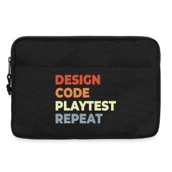 Spielentwicklung Workflow - Laptoptasche 13" - Schwarz - Vorne